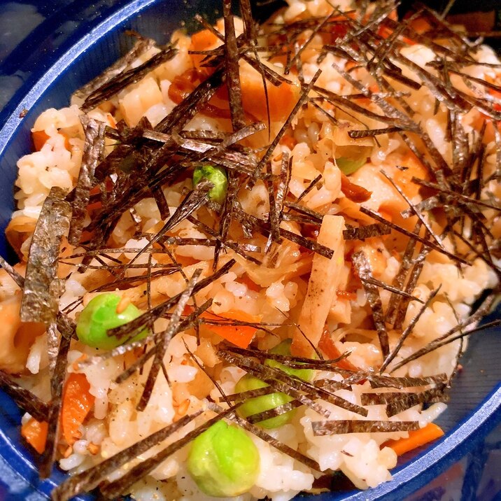 穴子と根菜の簡単混ぜごはん